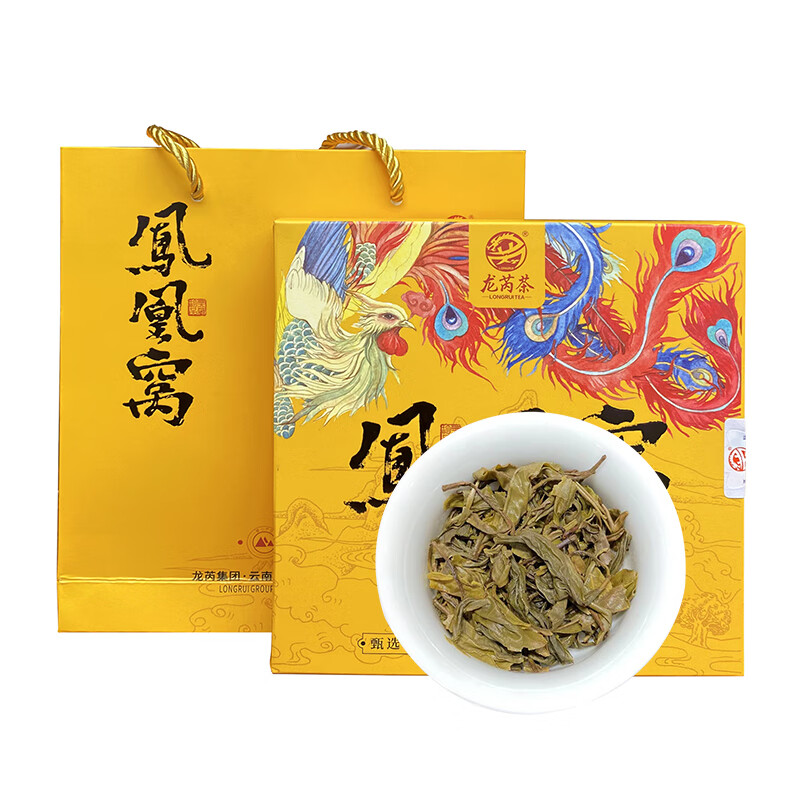 Longrui Tea Longrui Tea 2017 Phoenix Nest Raw Tea 200g/piece Pu'er Tea Raw Tea Pure Dry Storage Yiwu Ancient Tree