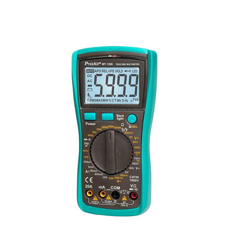 Baogong (Pro sKit) MT-1280 digital multimeter true effective value digital display anti-burn multimeter capacitance meter 3 5/6