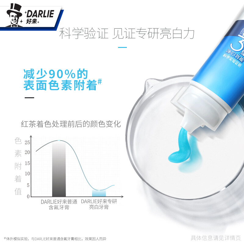 DARLIE (formerly Black) Specializes in Whitening Toothpaste 120g Whitening Factor Reduces Pigment Adhesion New and Old Packaging Random