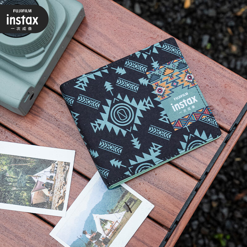 Fuji instax instant camera WIDE400 wilderness totem package three official content + 20 photos + refrigerator magnet + photo album + storage box