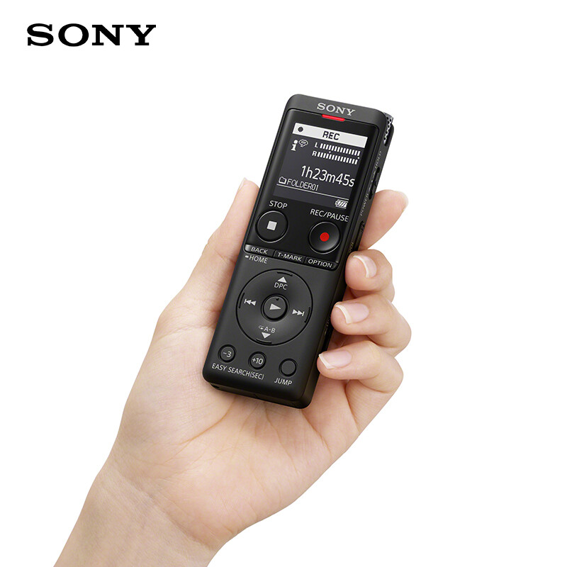 Sony (SONY) Recorder ICD-UX570F 4GB Black Intelligent Noise Reduction Upgrade Professional Linear Recording Stick Business Study Interview Supports Internal Recording