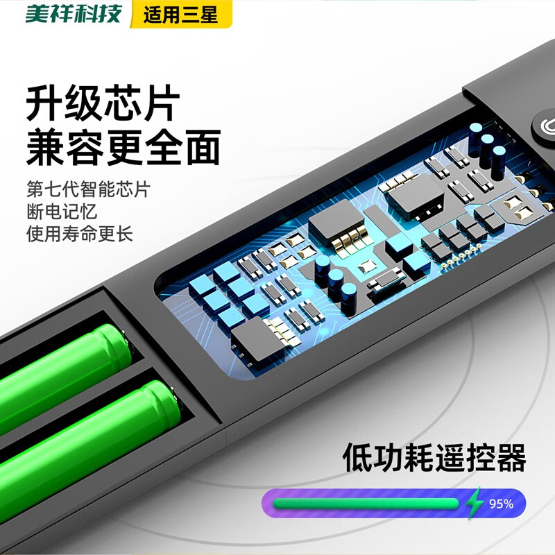 Meixiang suitable for Samsung voice TV remote control BN59-01275A 01297A MU NU Q6F series Bluetooth remote control board voice version BN59-01275A white