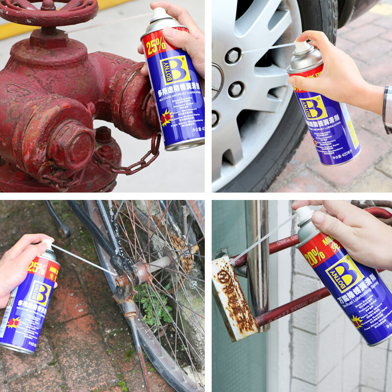 BOTNY multi-purpose anti-rust lubricant protects metal, eliminates noise, and removes rust. Model B-1754 400ml 1 bottle