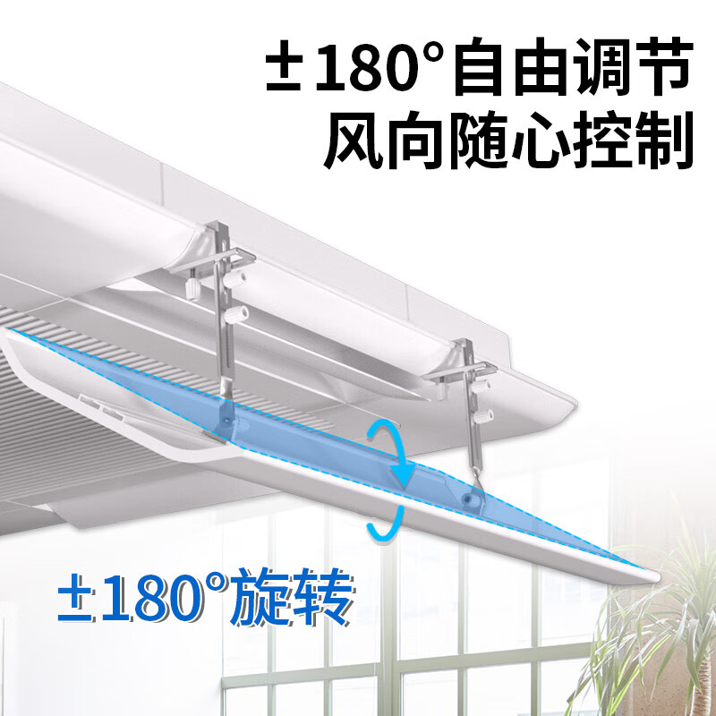 ProPre central air conditioning windshield, wind deflector, ceiling machine baffle, anti-direct blowing ceiling machine, four-side windshield, air outlet length within 60cm, single piece, universal style