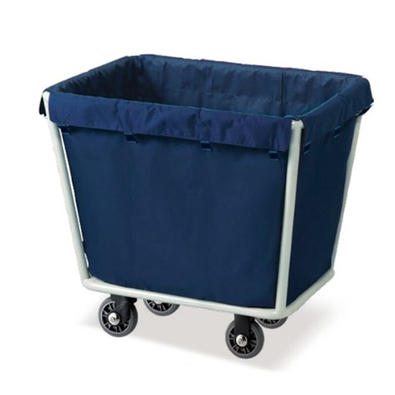Square C-40 conical stainless steel linen cart, room service cart, dirty clothes collection cart, laundry room cleaning cart, C-40 stainless steel, discounts available upon consultation