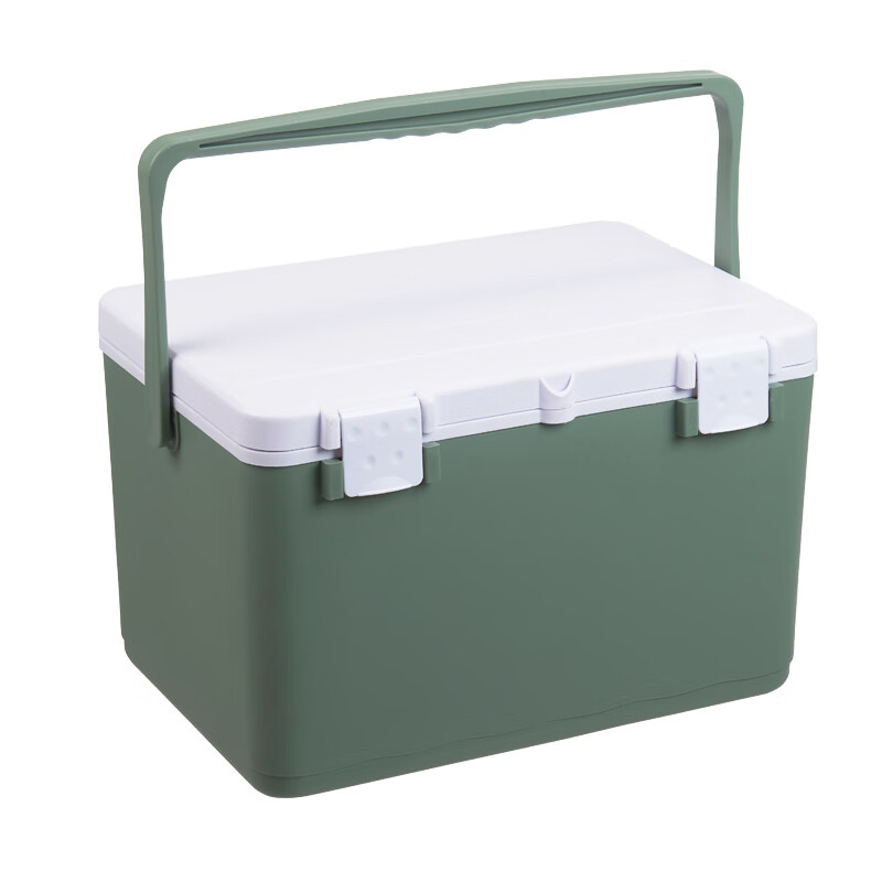 German quality ice insulated box refrigerated commercial stall camping ice bucket outdoor camping portable fresh-keeping thickened 9L white rice 1 piece