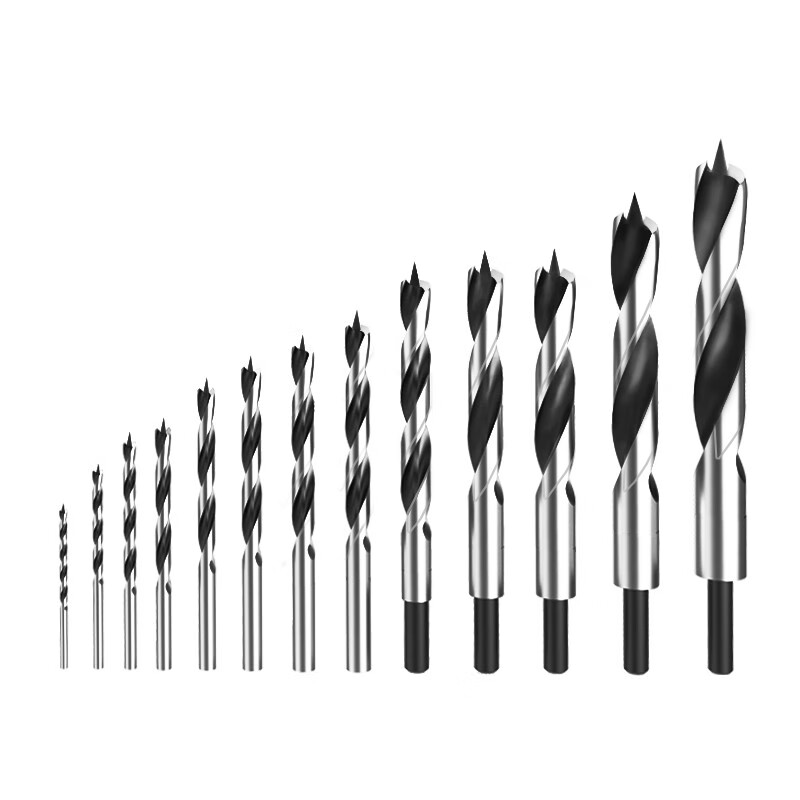 Makita (MAKITA) three-pointed two-edged drill multi-functional carpenter drilling twist drill high-speed steel electric drill rotor wood 5+6+7+8+9+10 6-pack with storage box