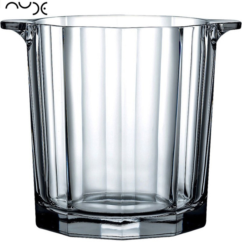 Lorna Europe's original imported Pasha Pachi crystal glass ice bucket red wine champagne ice bucket ice cube bar ice bucket Pasha's original imported ice bucket (ice clip included)