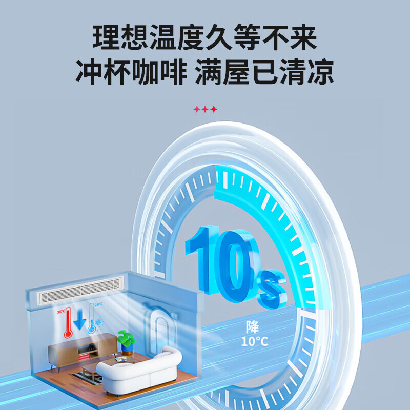 Leader Haier Smart Home produces 0 yuan installation of central air conditioner, one to three multi-connection, one to four, DC frequency conversion, first-class energy efficiency, embedded hidden type, home living room and bedroom air conditioner, 5 HP, first-class energy efficiency, one-to-three, two bedrooms and one living room