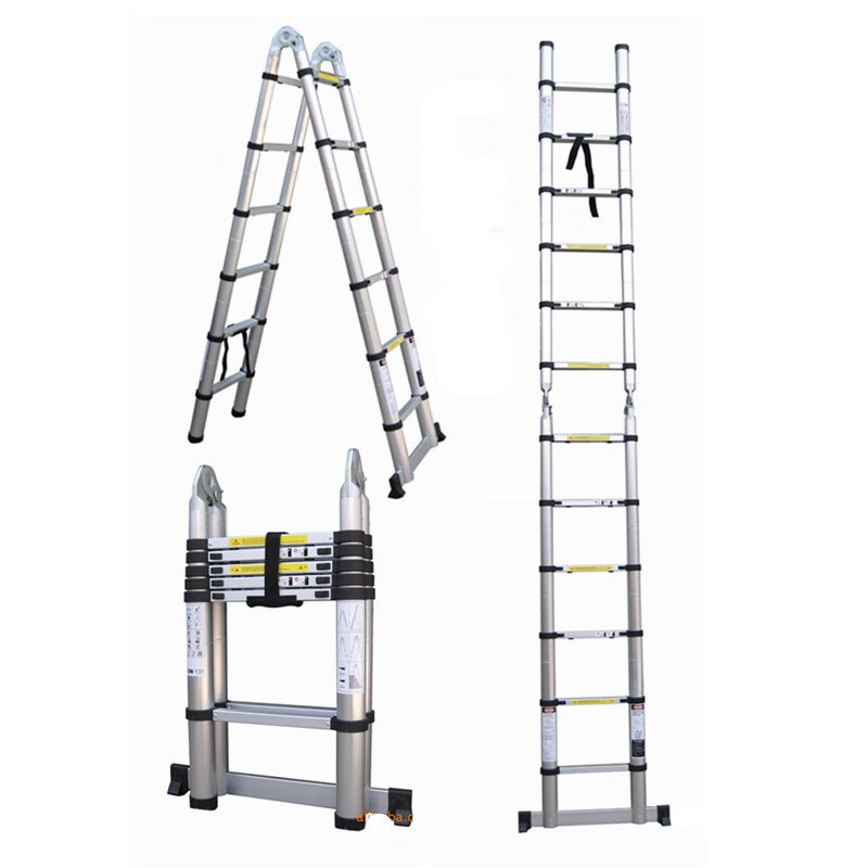 Bingyu BY-5062 multifunctional herringbone ladder folding telescopic ladder lift 2 8-step joint ladder = variable 5 meters