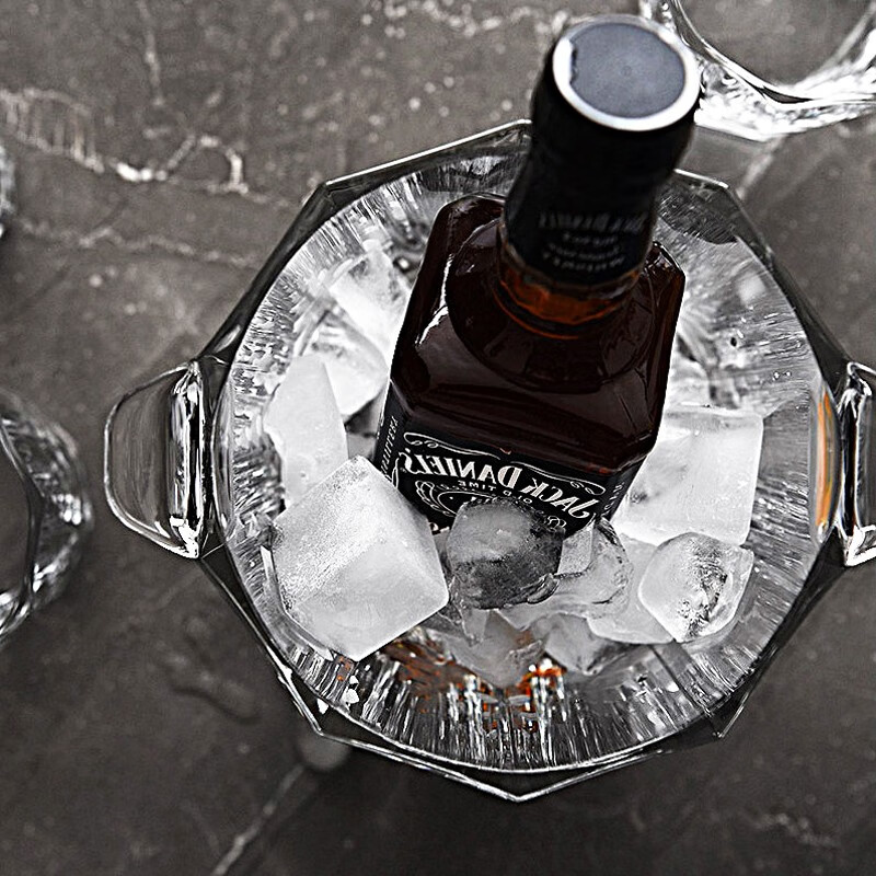 Lorna Europe's original imported Pasha Pachi crystal glass ice bucket red wine champagne ice bucket ice cube bar ice bucket Pasha's original imported ice bucket (ice clip included)