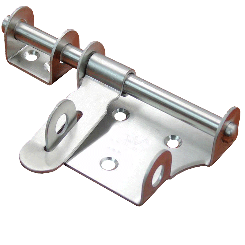 Thickened stainless steel bolt lock buckle sliding door buckle anti-theft door lock gate iron door buckle door lock bolt large size 6 inches