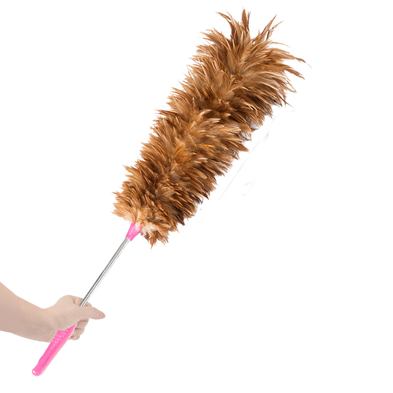 Bingyu BY-1254 Cleaning Feather Duster Stainless Steel Rod Dust Duster Dust Cleaning Tool 1