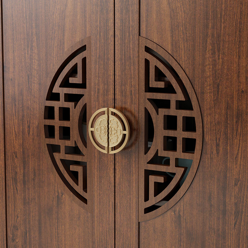 Yanmuzhi (YANMUZHI) new Chinese style sideboard living room wine cabinet integrated wall-mounted home kitchen large capacity storage cabinet multi-functional tea cabinet B108-80 sideboard