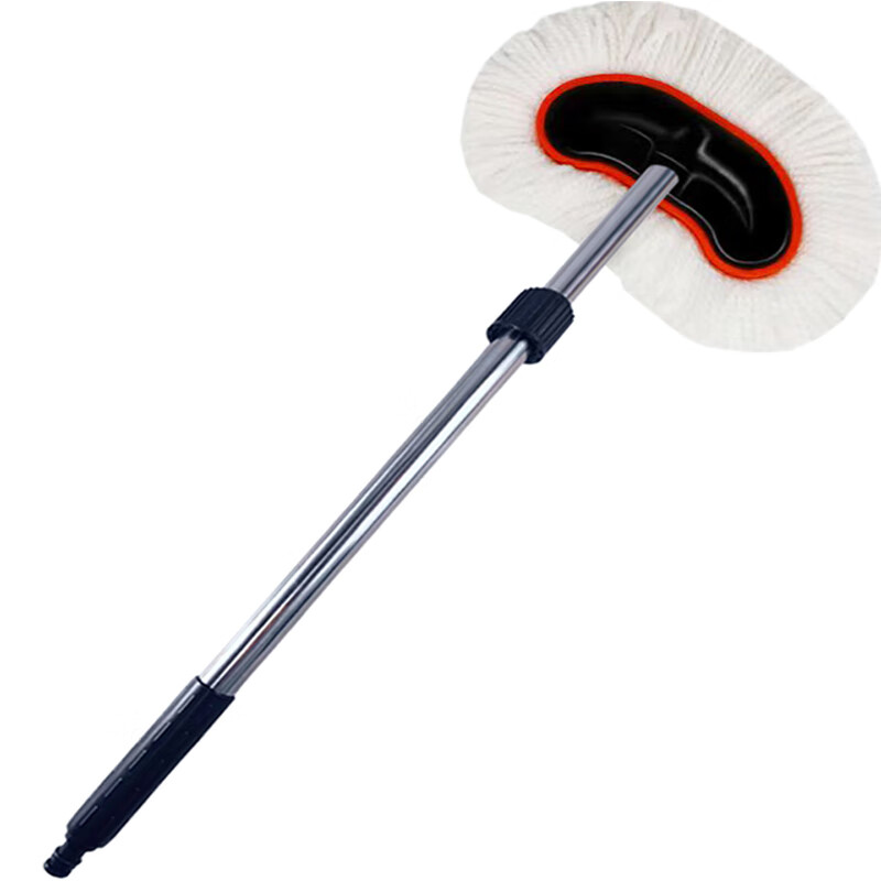 Car wash water mop does not hurt the car car brushing tool car brush soft bristles car cleaning artifact car dust removal brush orange water brush telescopic extension