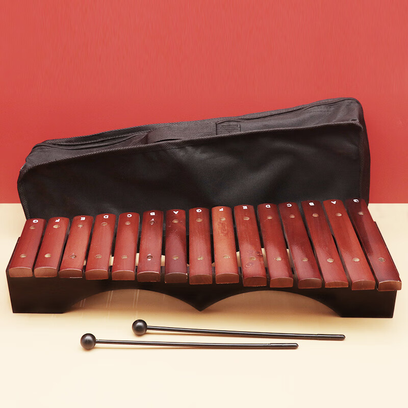 Xingbeixiang Orff percussion instrument aluminum plate piano children's music hand knocking xylophone teaching aids teaching special eight-tone piano 15-tone aluminum piano (with piano bag)