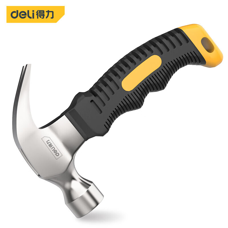 Deli claw hammer mini fiber handle claw hammer household nail hammer hammer 0.25kg DL441008