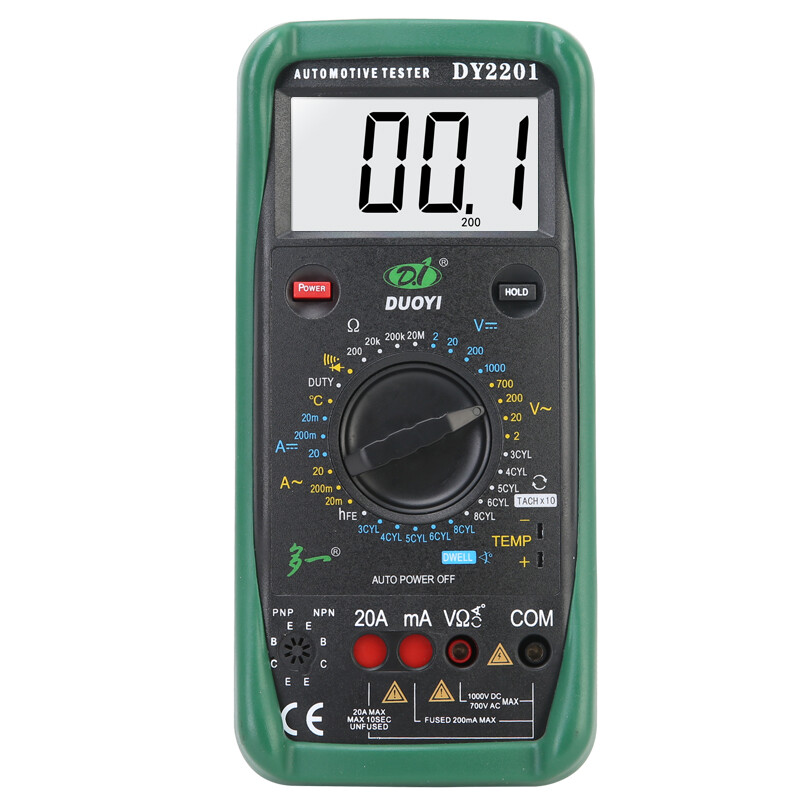 Duoyi Duoyi car multimeter, auto repair digital multimeter, car repair current and voltage electrician multimeter DY2201