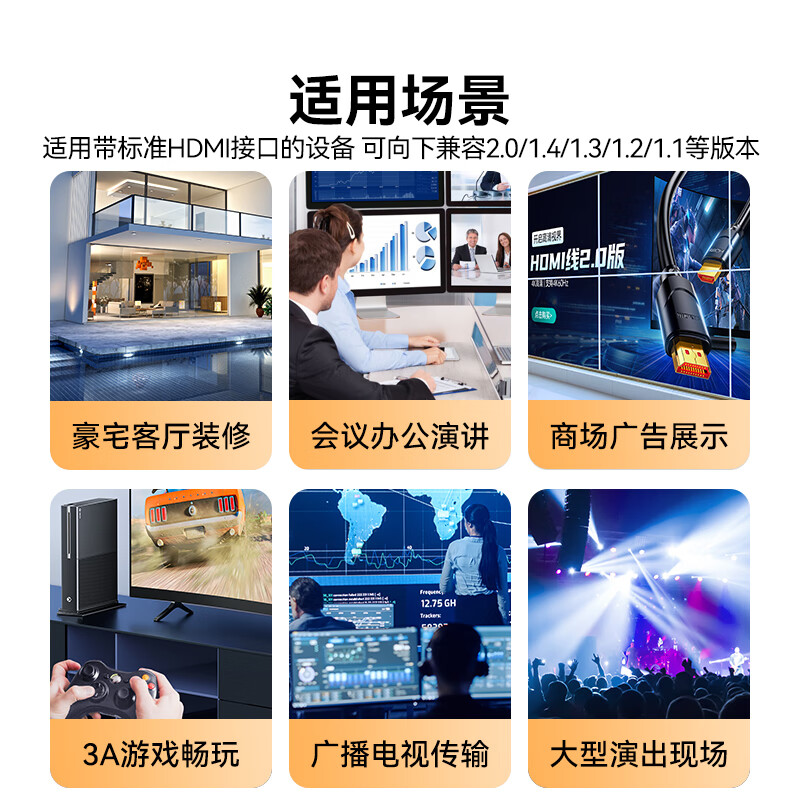 Shanze fiber optic HDMI cable version 2.0 4K60Hz fever-grade high-definition cable 3D video cable computer TV set-top box projector display engineering decoration connection cable 20 meters GXT20