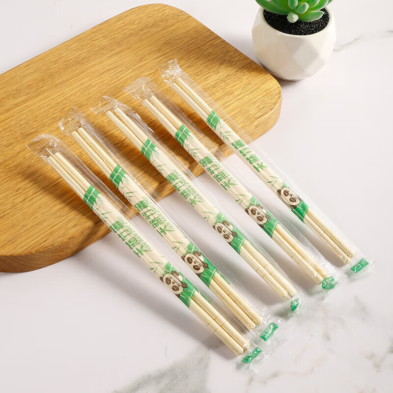 Jiamo disposable chopsticks individually packaged 50 pairs bamboo chopsticks convenient chopsticks for home camping fast food convenient takeaway tableware