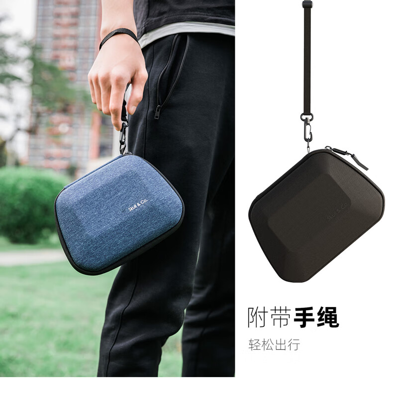 Skull & Co.NSPro/XBOX/Third Party Controller Universal Storage Bag Large Capacity Minimalist and Beautiful Sturdy and Durable No Pressure on the Rocker Black