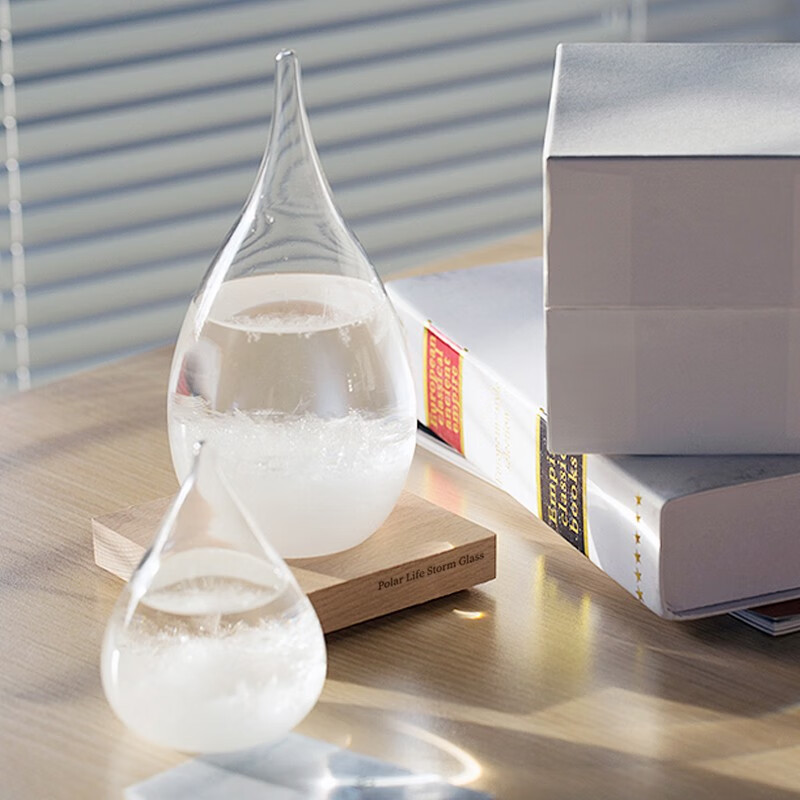 Polar Species Storm Bottle Weather Forecast Bottle Creative Birthday Gift Home Modern Decoration Ornament Special New Year Gift for Women Storm Bottle - Small Size 8*11 with Exquisite Gift Bag