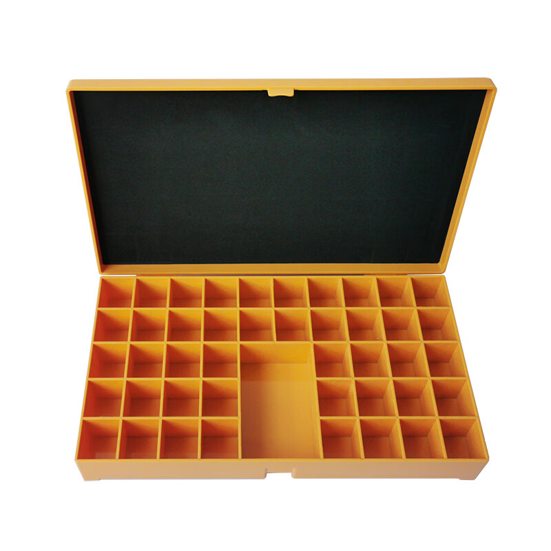 Orange type box for radiographic flaw detection engineering, code sorting, orange plastic sorting box, industrial inspection, solid type box