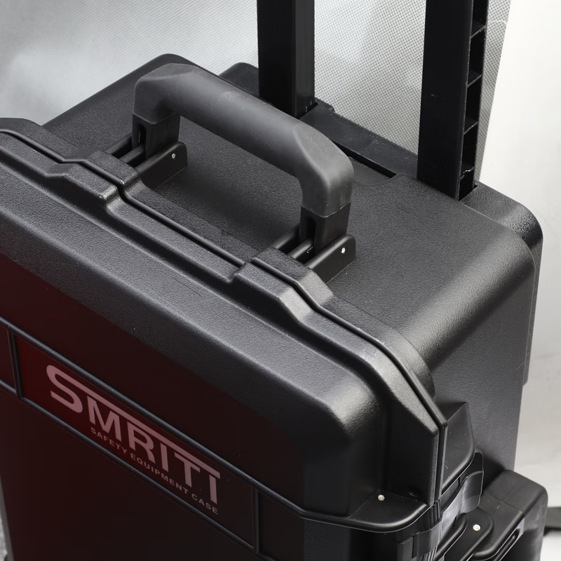 SMRITI heritage protective box black large trolley box thickened waterproof and dustproof multi-functional equipment tool box S5236 black empty box