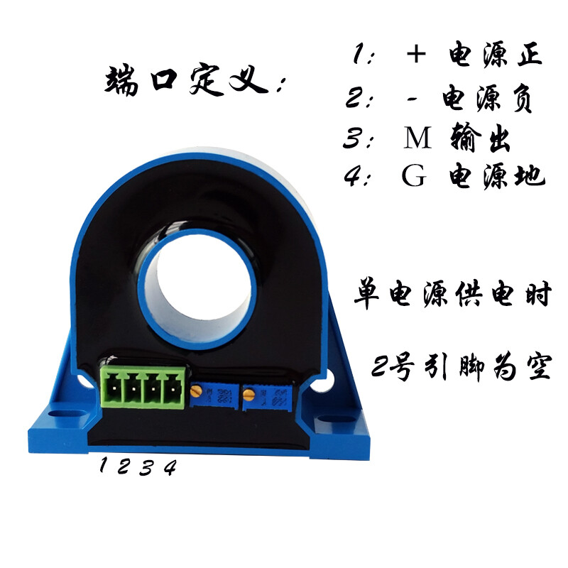Hall AC DC high current sensor transmitter FXBY20 transformer 100A200A300A500A DC0-400A DC4-20mA dual power supply 15V