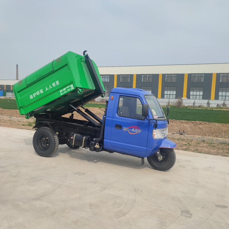 Hook-arm garbage bin outdoor 3 cubic meters 5 cubic meters 8 square sanitation property large trailer unloading garbage transfer box manufacturer special hook-arm garbage bin (two universal wheels)