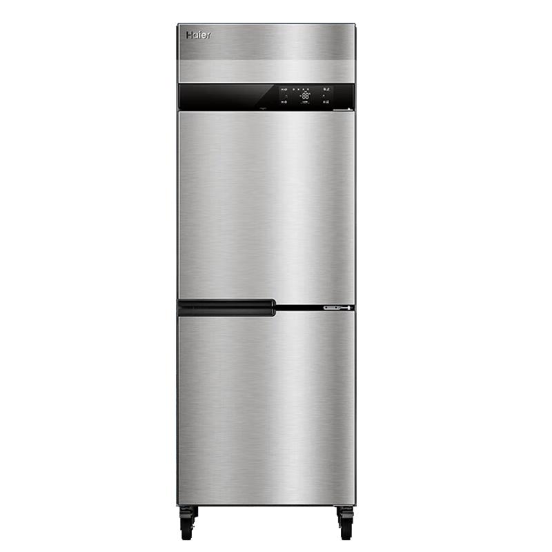 Haier Commercial Refrigerator Four Door Freezer Large Capacity Stainless Steel Upright Refrigerator Fresh Cabinet Freezer Quick Freezer Kitchen Hotel Back Kitchen Tall Refrigerator Luxurious Sea Breeze Model Air Cooled Frost-Free Level 1 Energy Efficiency Double Door Full Freezer 451 Liters