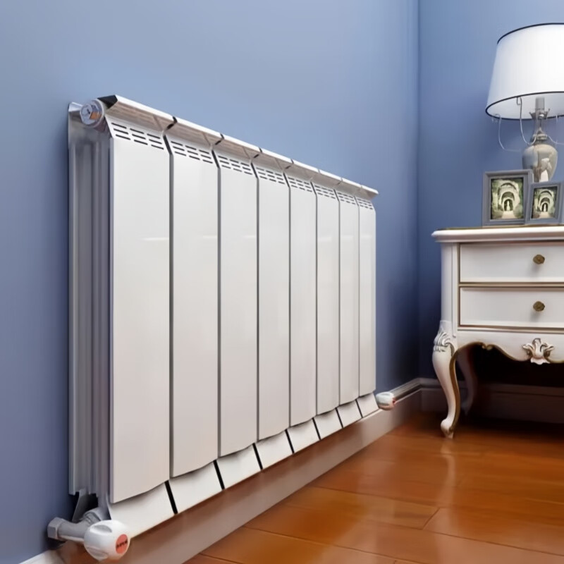 Xing Chunhui radiator household water heating copper-aluminum composite double water channel radiator centralized cooling self-heating custom radiator milky white 600mm can be customized