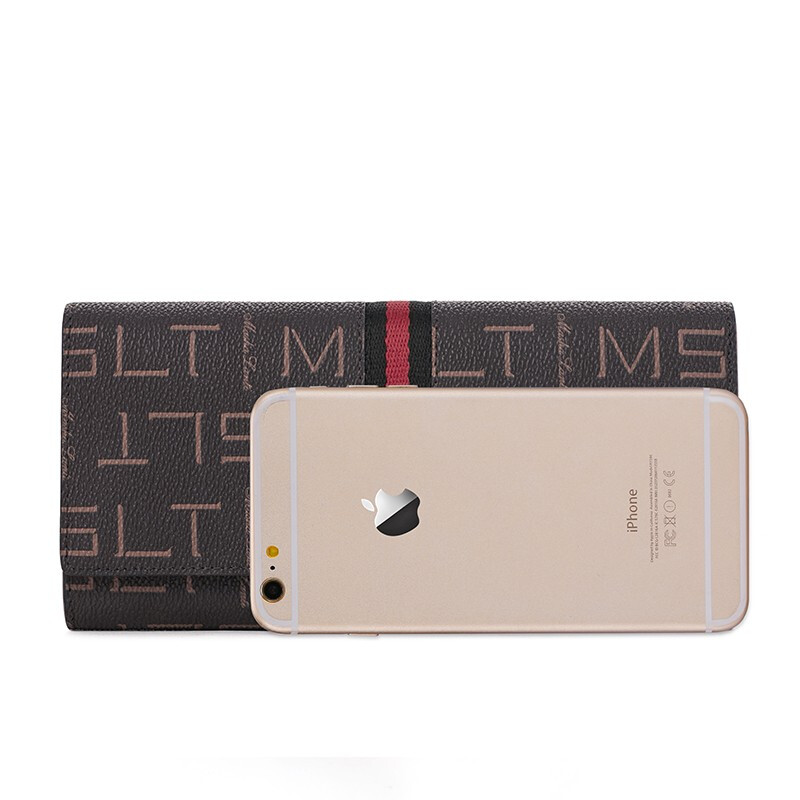 MashaLanti (MashaLanti) Women's Wallet 2025 New Hand-held Card Holder Women's Coin Purse Light Luxury Mom Bag Birthday Gift for Girlfriend Brown-New Fashion Model Brown Lining