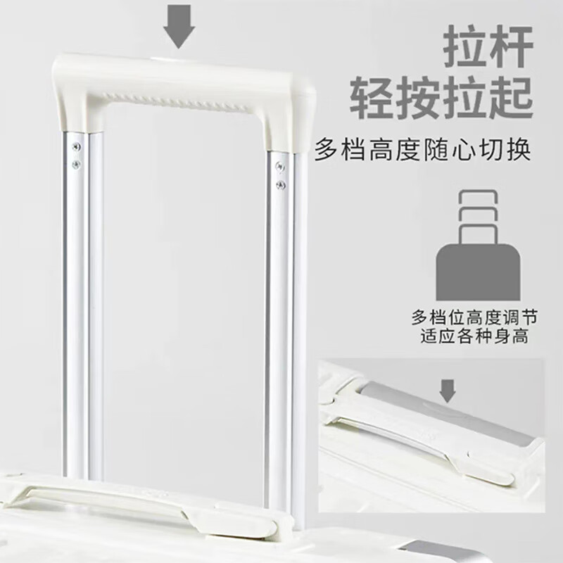 Semir suitcase, men's zippered trolley case, thickened and sturdy password case, student school suitcase, female boarding case, leather case, black - anti-collision corners 24 inches - recommended for medium and short distances, checked luggage required