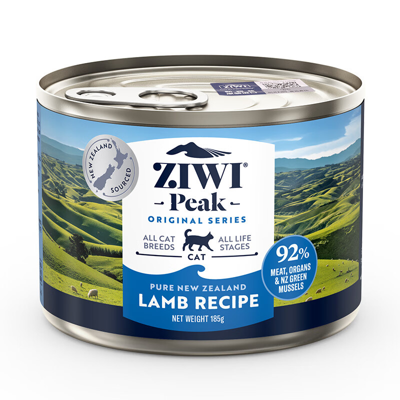 Ziyi Peak (ZIWI) canned cat staple food 185g*6 cans mutton flavored staple food wet food for adult cats and kittens, universally imported from New Zealand
