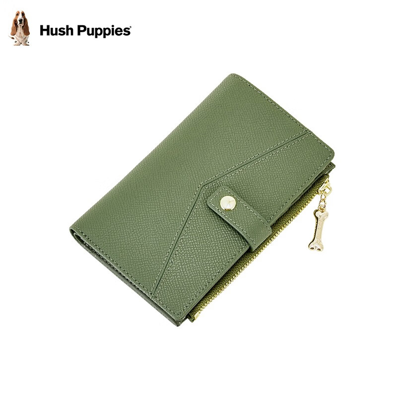 Hush Puppies Women's Wallet Card Holder Key Bag Casual Simple Multi-Function Convenient Travel Coin Purse Bag Birthday Gift Green HC-137273845