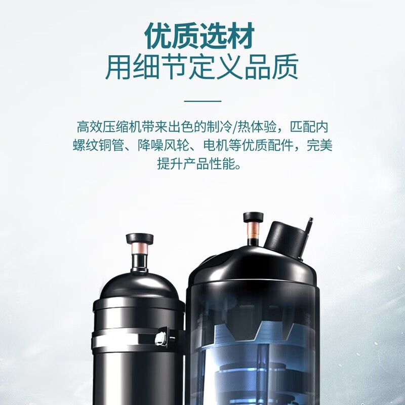 CHIGO central air conditioning duct machine 1.5/2/3 HP P cooling and heating frequency conversion household commercial fixed frequency embedded hidden ultra-thin new energy efficiency one to one large 1.5 HP three-level energy efficiency cooling and heating frequency conversion 220v iCongo