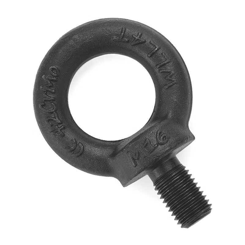 Jinggong 12.9 grade lifting eye screw high strength bolt black mold lifting eye lifting screw DIN580 M10-M56 M12 (recommended load bearing 1.6 tons)