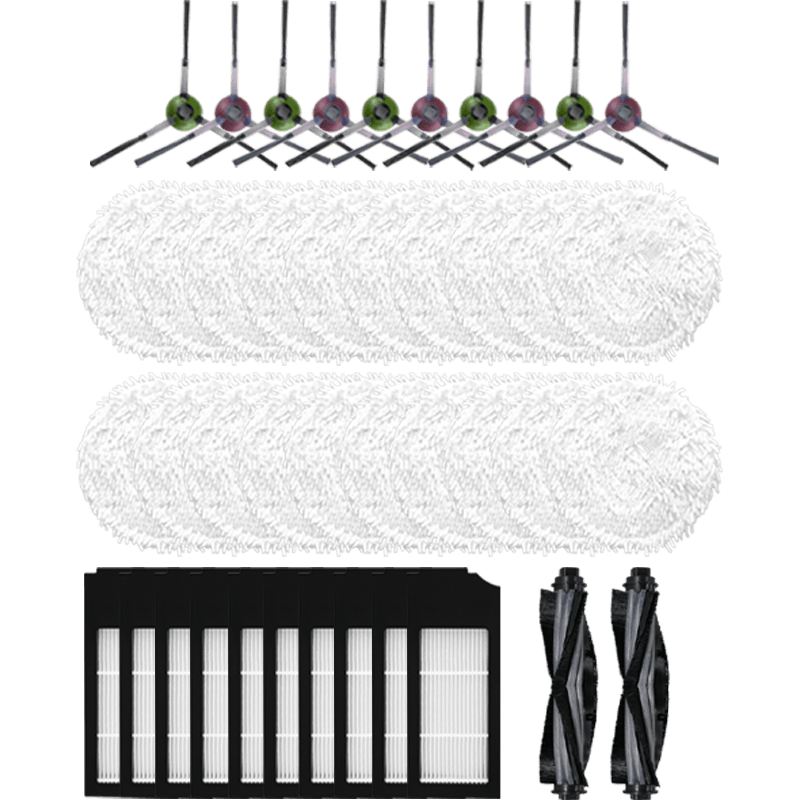 Crooke adapted to Ecovacs sweeping robot accessories X1 OMNI/TURBO side brush rag filter element water tank holder dust box cleaning fluid Hypa filter ordinary rag set classic