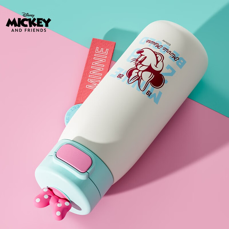 Disney children's thermos cup 6-12 years old student water cup for school girls large capacity straight cup HM3476N