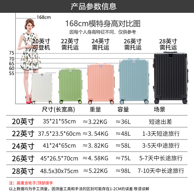 Zuoting Pro version multifunctional suitcase aluminum frame trolley case, strong and pressure-resistant large-capacity suitcase, student password box, smoked white, central aluminum frame + aluminum alloy corner 20 inches, can be boarded, suitable for short-distance business trips