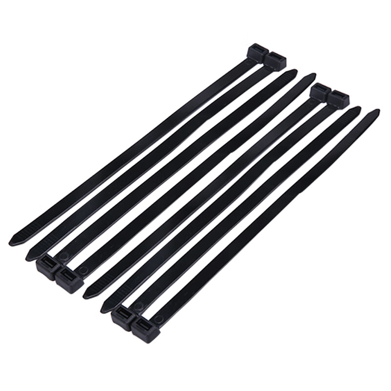 Hasdick Beijing warehouse delivery black self-locking large nylon cable tie 50cm long 7.5mm wide 100 pieces/pack HKZ-90