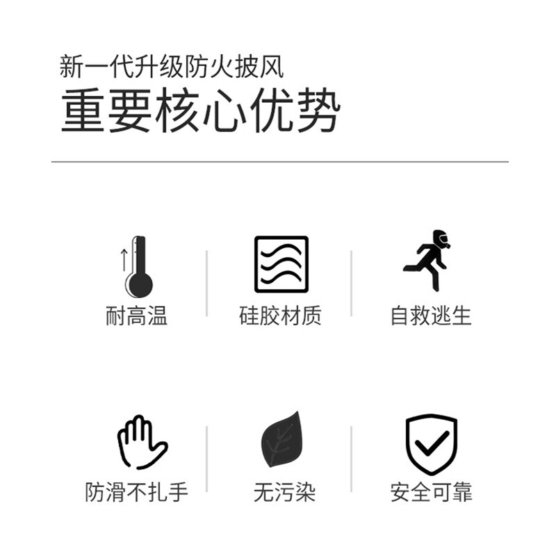 Jingxi Fireproof Cloak Escape Cloak Gas Mask Matching Fireproof Insulation Fireproof Blanket Family Emergency Children's Model