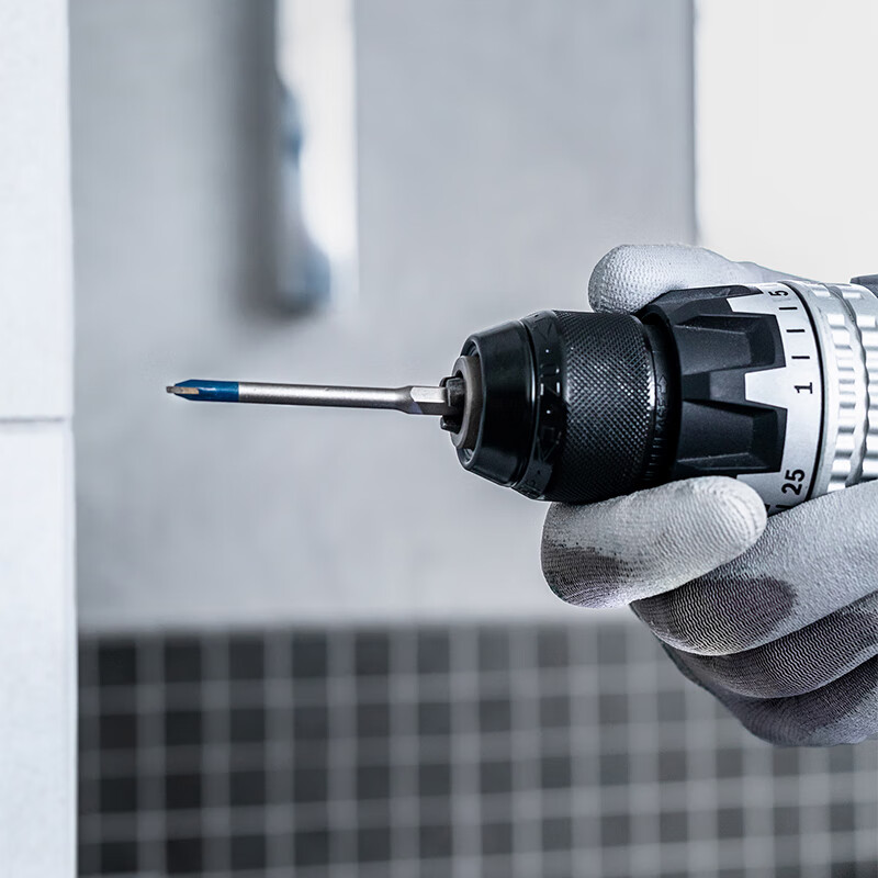 Bosch (BOSCH) small blue arrow hard ceramic tile hexagonal handle drill bit marble floor tile vitrified tile ceramic tile hole opener 6X90 (6mm)