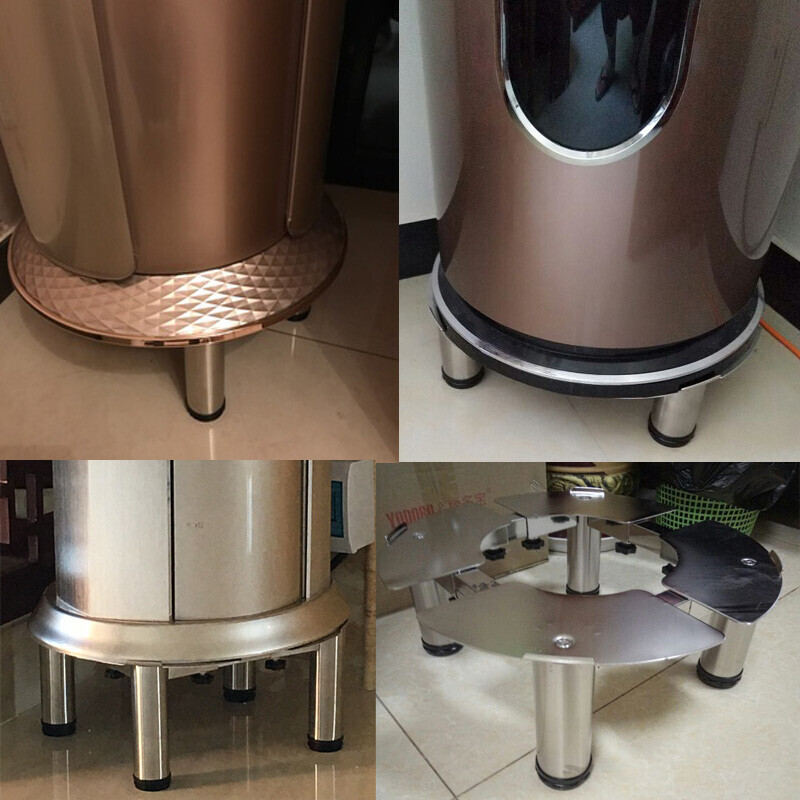 MING SHI JIANG REN round air conditioner bracket bracket Haiger cylindrical air conditioner bracket base heightened stainless steel base height adjustable 10 to 12 cm