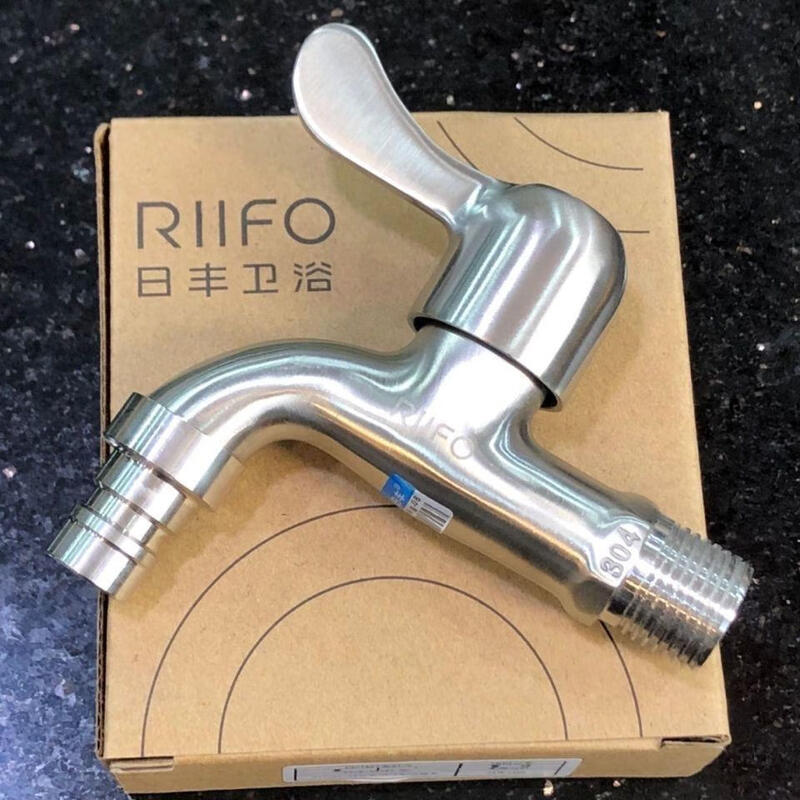 Rifeng Foshan 304 stainless steel washing machine faucet mop pool faucet spout single cold ordinary household 4 points national standard-food grade full 304 mesh mouth-4 points household use