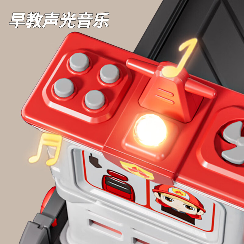 Ozhijia children's toy ship 3-6 years old toy car boy fire truck large car gift box New Year's birthday gift