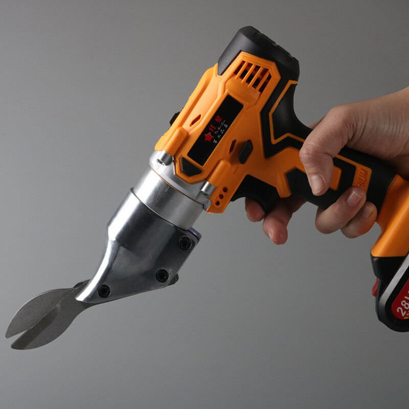 Shantou Lincun electric scissors, iron shears, electric scissors, metal cutting cloth, wool diamond mesh, handheld electric clippers, lithium electric scissors, small knife head, two batteries and one charger