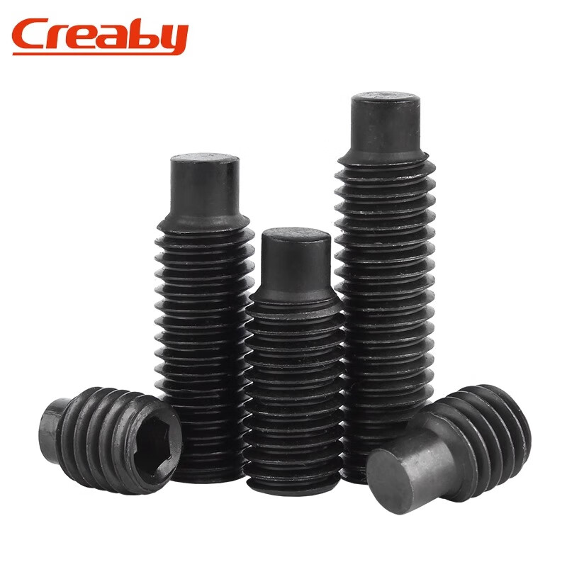 Creaby12.9 level convex end tightening hexagonal socket screw cylindrical end machine meter screw without head screw M8*12 (20 pieces)