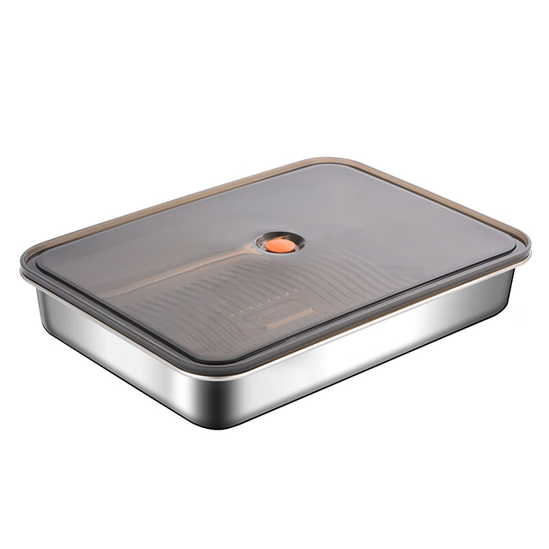 Imported from Germany, quality 316L stainless steel dumpling box, freezer box for refrigerator, food grade dumpling preparation tray, dumpling freezing box 1 layer, food grade 316 material